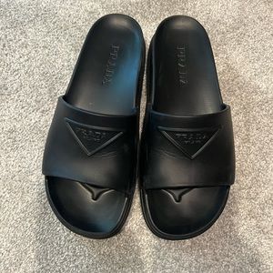 Worn once Prada rubber slides